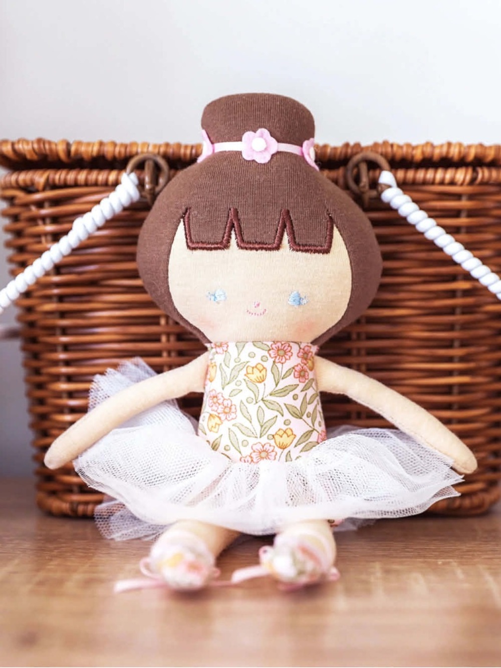 NWT Alimrose Baby Ballerina Plush Doll - Rose Garden